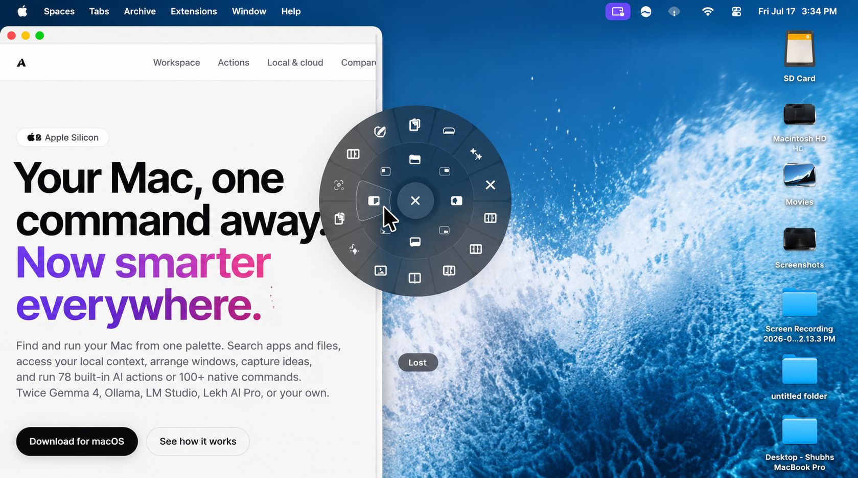 Mac window snapping tool for arranging desktop windows